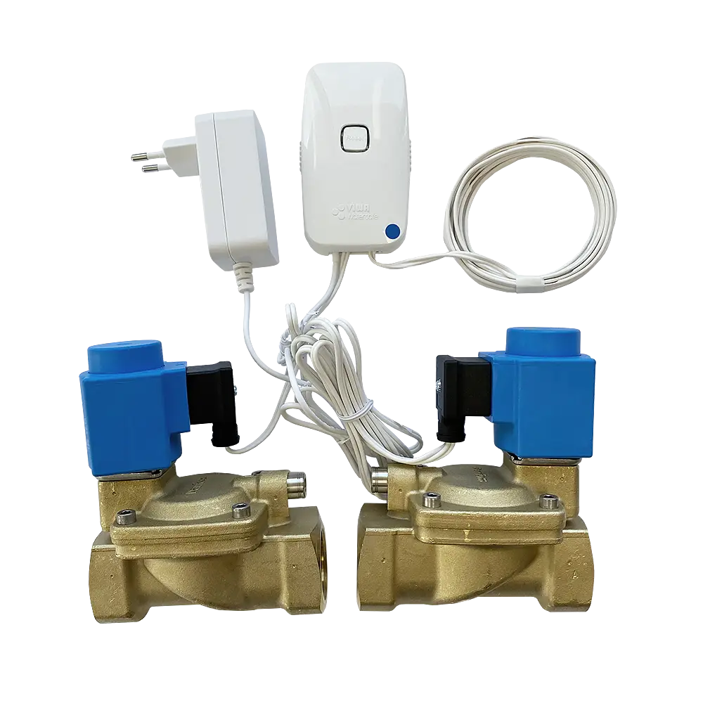 Leakage switch wired, two valves 1"
