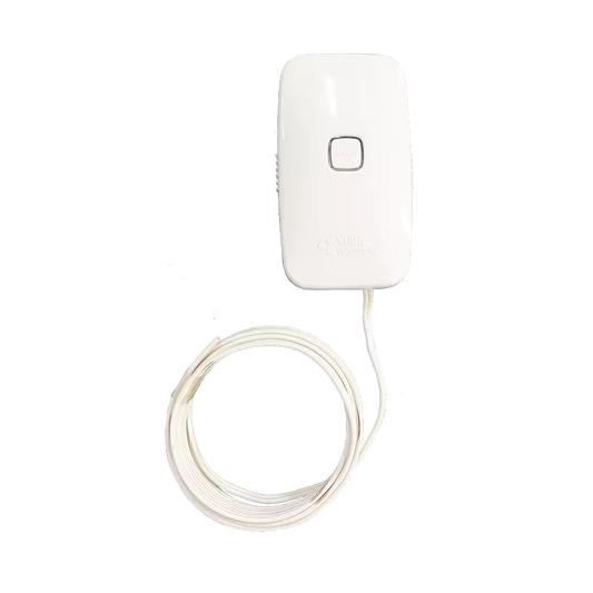 Leak sensor with battery for wireless leak switch system